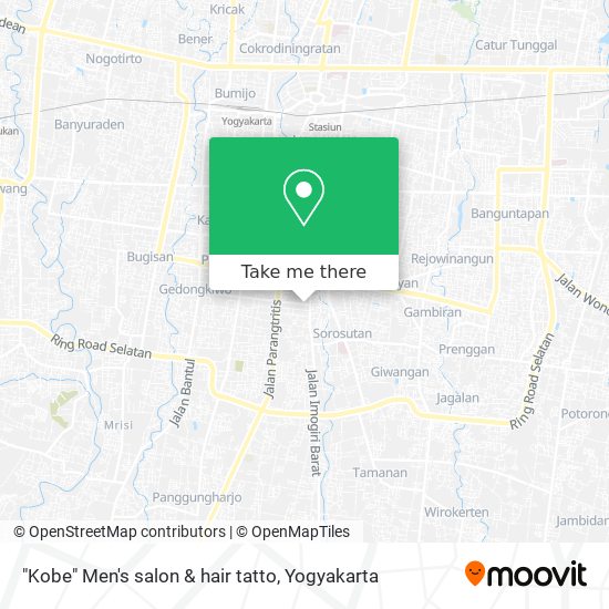 "Kobe" Men's salon & hair tatto map