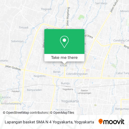 Lapangan basket SMA N 4 Yogyakarta map