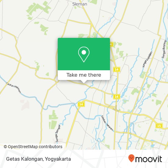 Getas Kalongan map