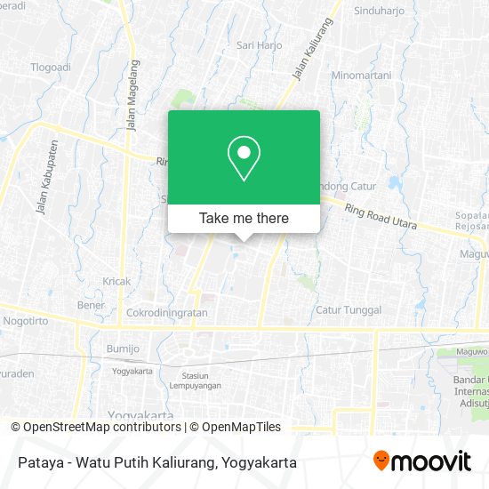Pataya - Watu Putih Kaliurang map