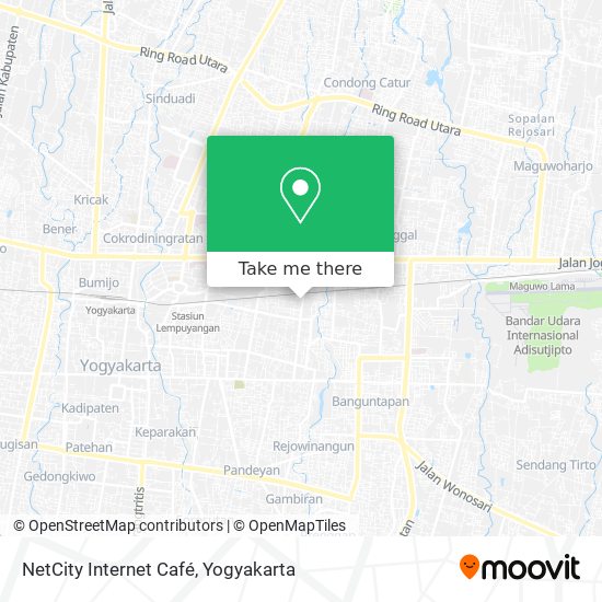 NetCity Internet Café map