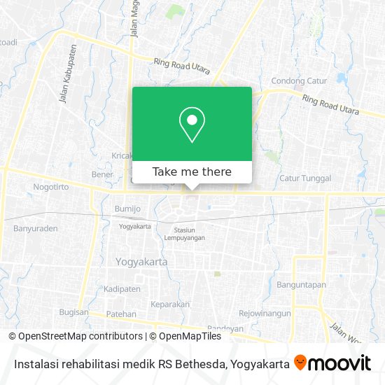Instalasi rehabilitasi medik RS Bethesda map
