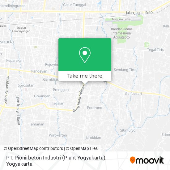 PT. Pionirbeton Industri (Plant Yogyakarta) map