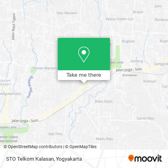 STO Telkom Kalasan map