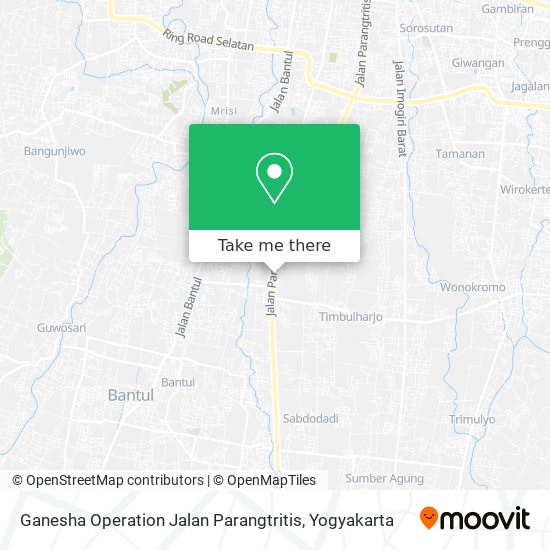 Ganesha Operation Jalan Parangtritis map