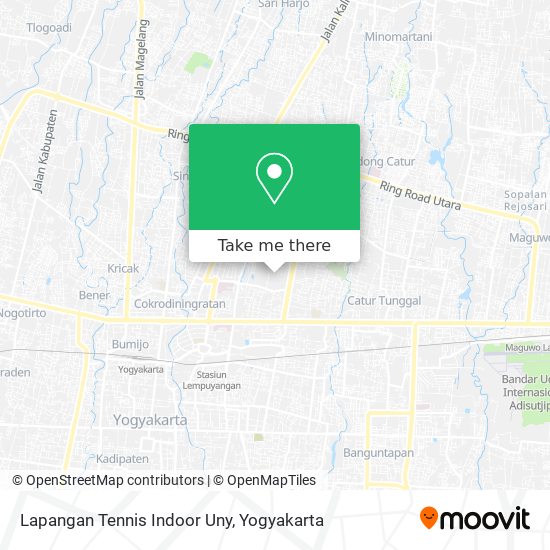 Lapangan Tennis Indoor Uny map