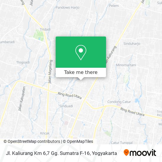Jl. Kaliurang Km 6,7 Gg. Sumatra F-16 map