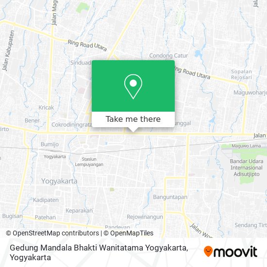Gedung Mandala Bhakti Wanitatama Yogyakarta map