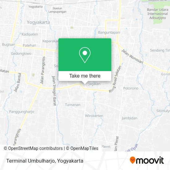 Terminal Umbulharjo map