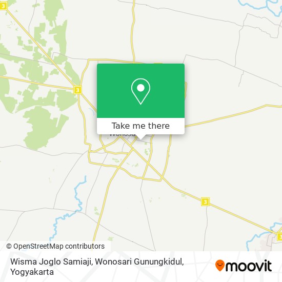 Wisma Joglo Samiaji, Wonosari Gunungkidul map