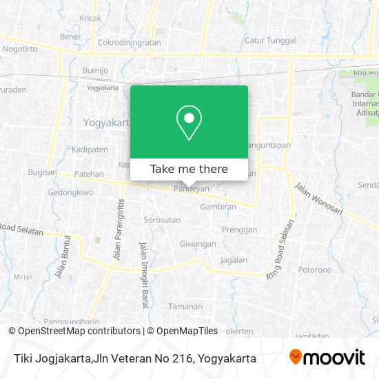 Tiki Jogjakarta,Jln Veteran No 216 map