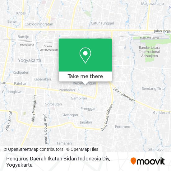 Pengurus Daerah Ikatan Bidan Indonesia Diy map