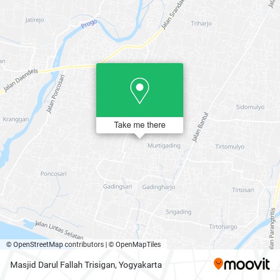 Masjid Darul Fallah Trisigan map
