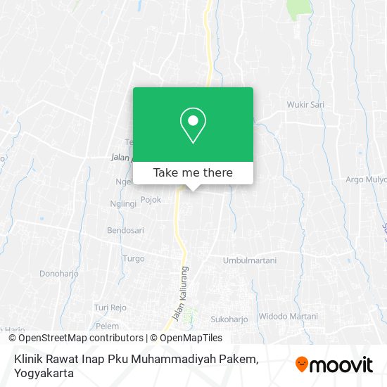 Klinik Rawat Inap Pku Muhammadiyah Pakem map