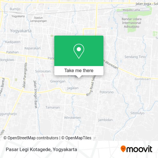 Pasar Legi Kotagede map