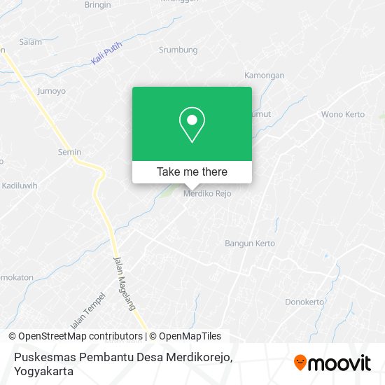 Puskesmas Pembantu Desa Merdikorejo map