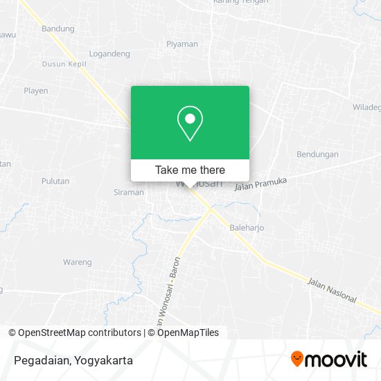 Bappeda Gunungkidul map