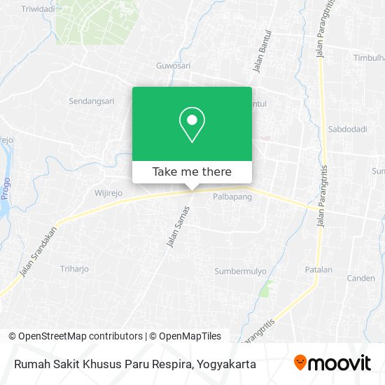 Rumah Sakit Khusus Paru Respira map