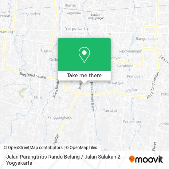 Jalan Parangtritis Randu Belang / Jalan Salakan 2 map