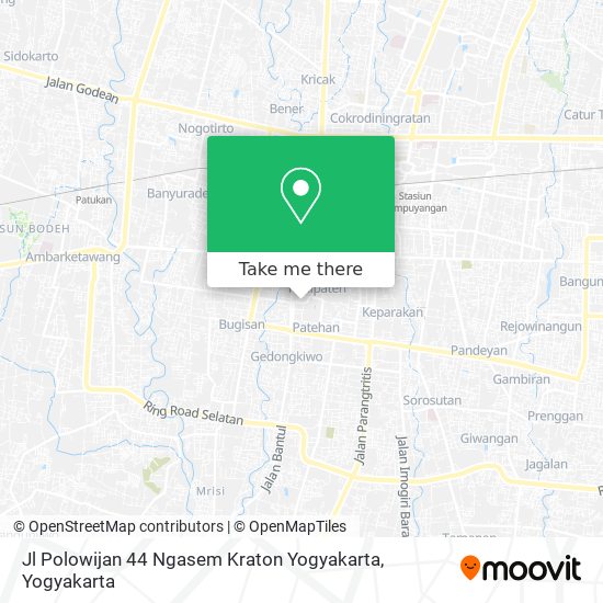 Jl Polowijan 44 Ngasem Kraton Yogyakarta map