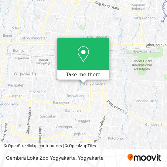 Gembira Loka Zoo Yogyakarta map