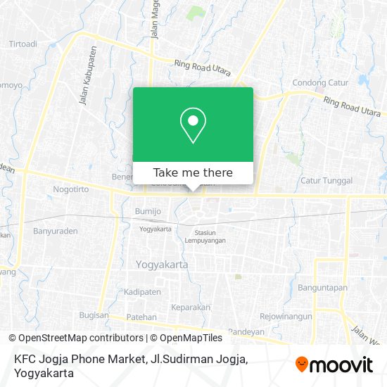 KFC Jogja Phone Market, Jl.Sudirman Jogja map