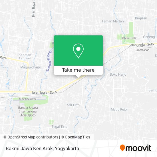 Bakmi Jawa Ken Arok map