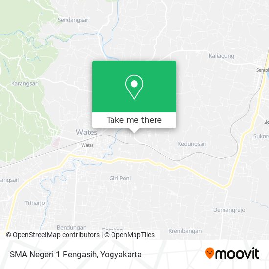 SMA Negeri 1 Pengasih map