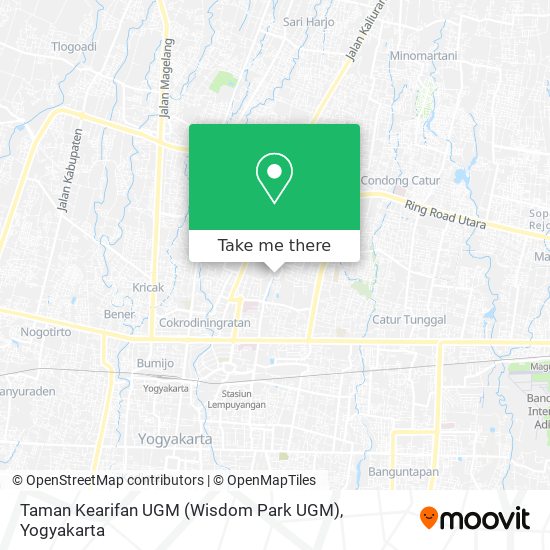 Taman Kearifan UGM (Wisdom Park UGM) map