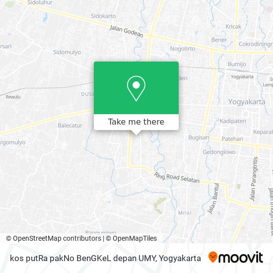 kos putRa pakNo BenGKeL depan UMY map