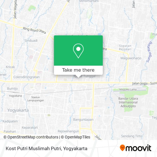 Kost Putri Muslimah Putri map