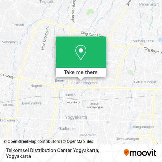 Telkomsel Distribution Center Yogyakarta map