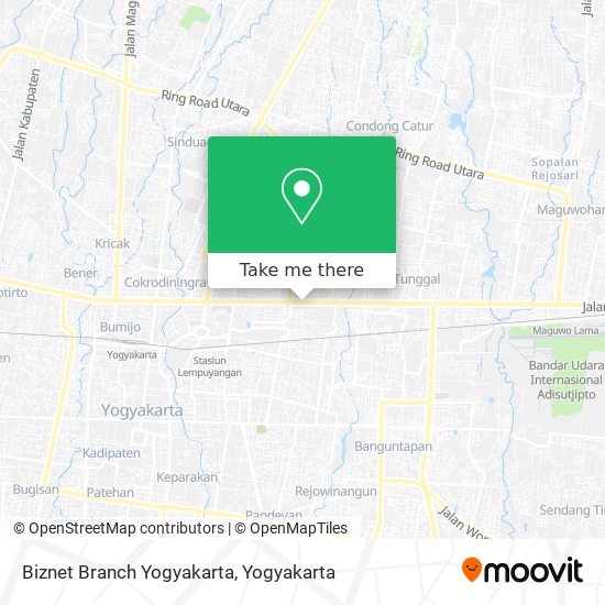 Biznet Branch Yogyakarta map