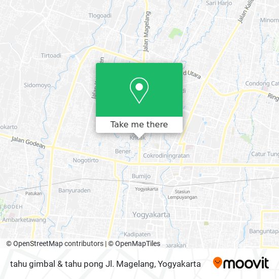 tahu gimbal & tahu pong Jl. Magelang map