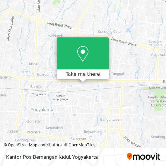Kantor Pos Demangan Kidul map