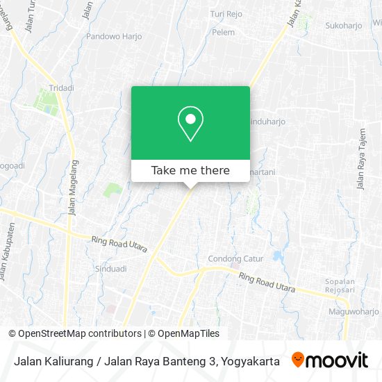 Jalan Kaliurang / Jalan Raya Banteng 3 map