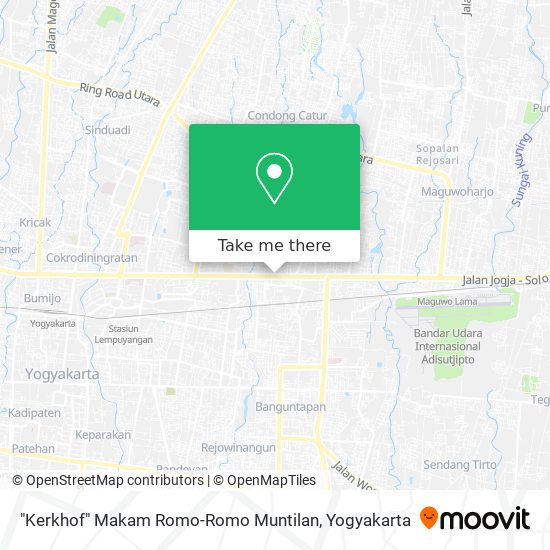 "Kerkhof" Makam Romo-Romo Muntilan map