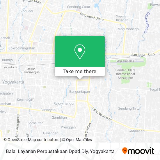 Balai Layanan Perpustakaan Dpad Diy map