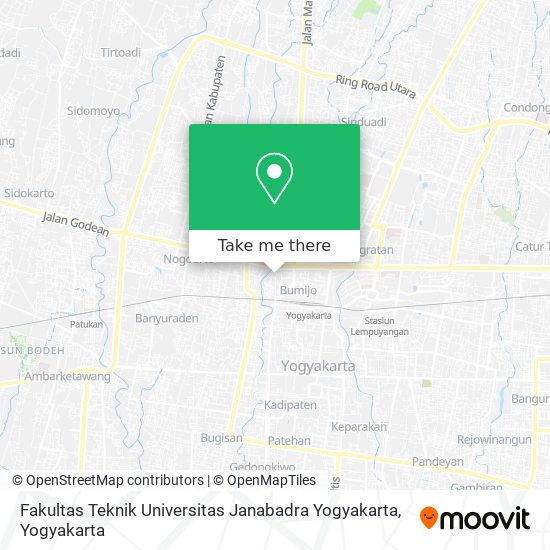 Fakultas Teknik Universitas Janabadra Yogyakarta map