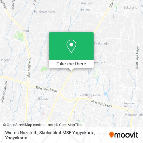 Wisma Nazareth, Skolastikat MSF Yogyakarta map