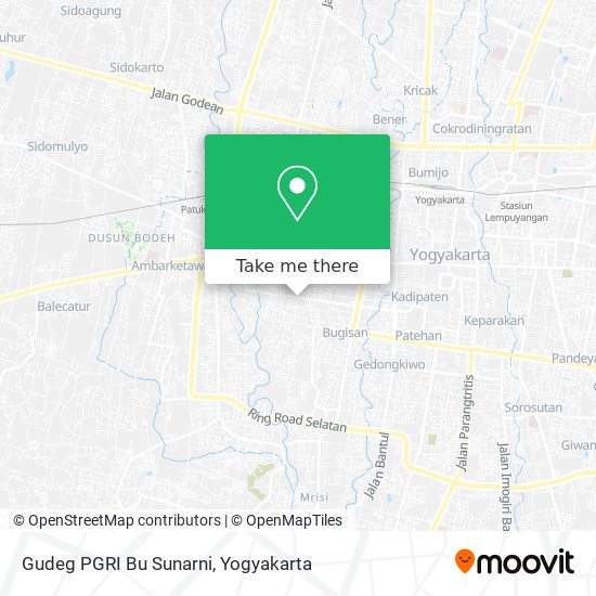 Gudeg PGRI Bu Sunarni map