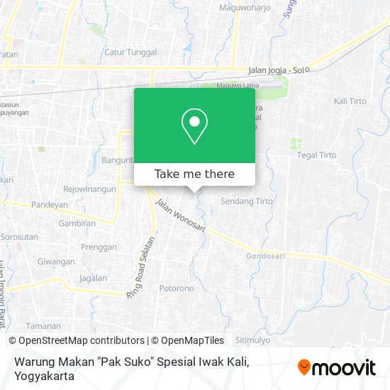 Warung Makan "Pak Suko" Spesial Iwak Kali map