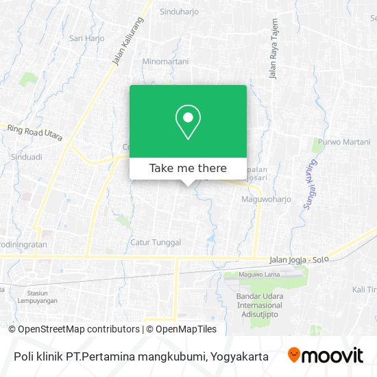 Poli klinik PT.Pertamina mangkubumi map