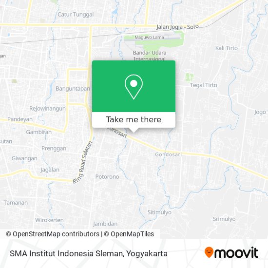 SMA Institut Indonesia Sleman map