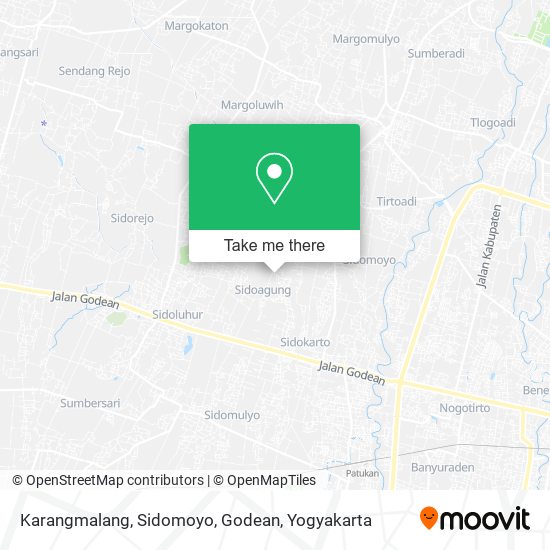 Karangmalang, Sidomoyo, Godean map