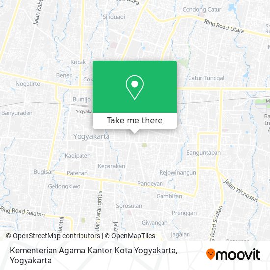 Kementerian Agama Kantor Kota Yogyakarta map