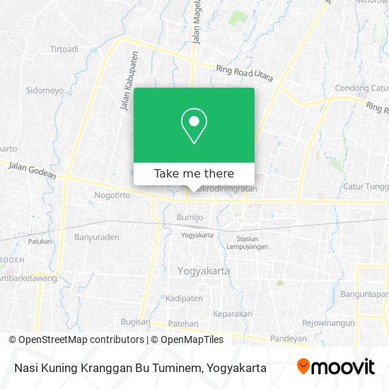 Nasi Kuning Kranggan Bu Tuminem map