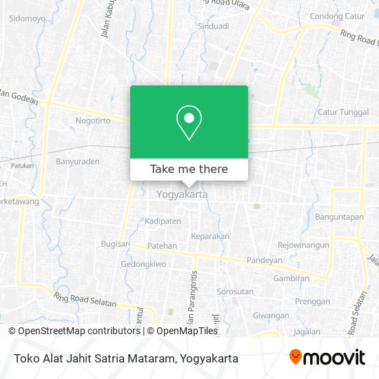 Toko Alat Jahit Satria Mataram map