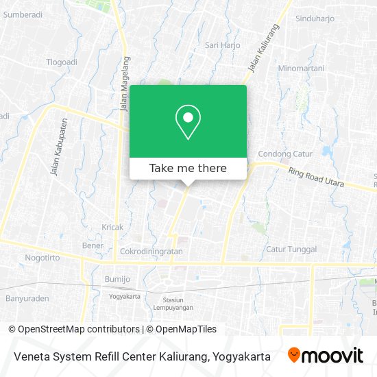 Veneta System Refill Center Kaliurang map