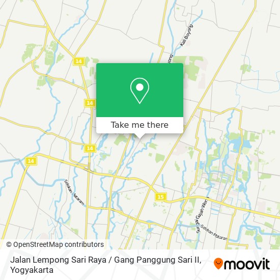 Jalan Lempong Sari Raya / Gang Panggung Sari II map
